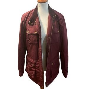 Liz Claiborne Thinsulate Barn Style Jacket Burgundy Color Size Large